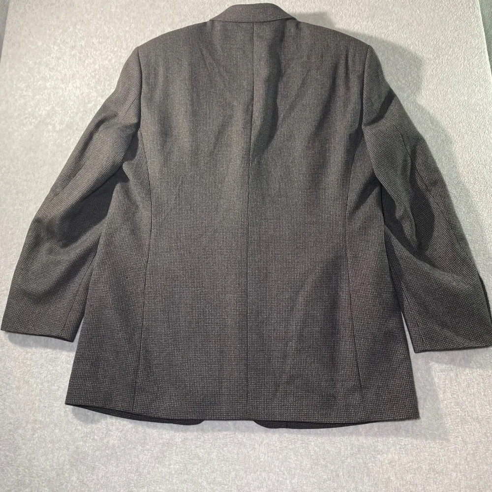 Vintage 90's Botany 500‎ Blazer Men 44 Long Gray 100% Wool 3 Button Sport EUC